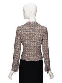 Chanel, Brown Checked Tweed Jacket