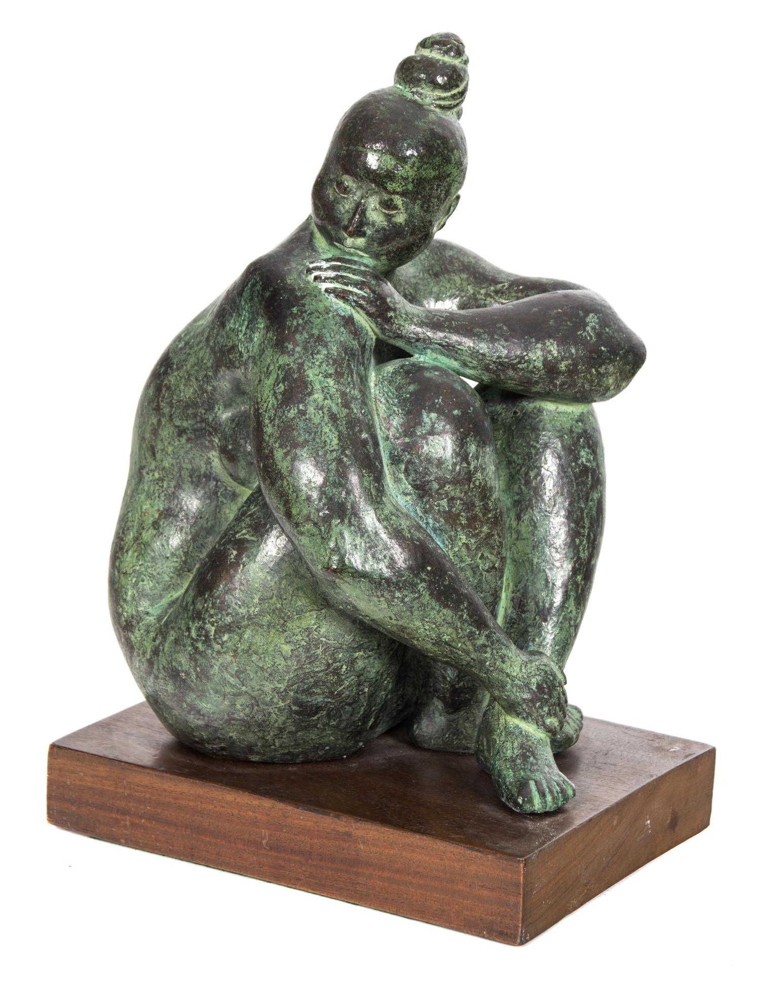 Armando Amaya, (Mexican, b. 1935), Seated Nude, 1973