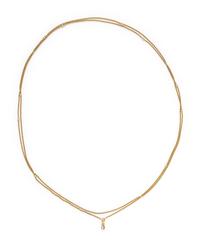 YELLOW GOLD AND CULTURED PEARL FOB CHAIN NECKLACE
