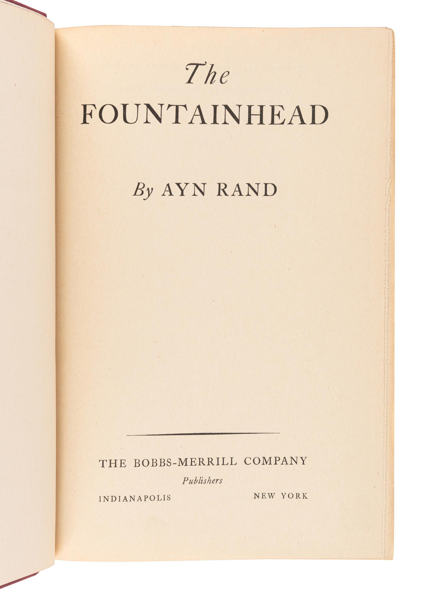 RAND, Ayn (1905-1982). Atlas Shrugged. New York: Random House, 1957.