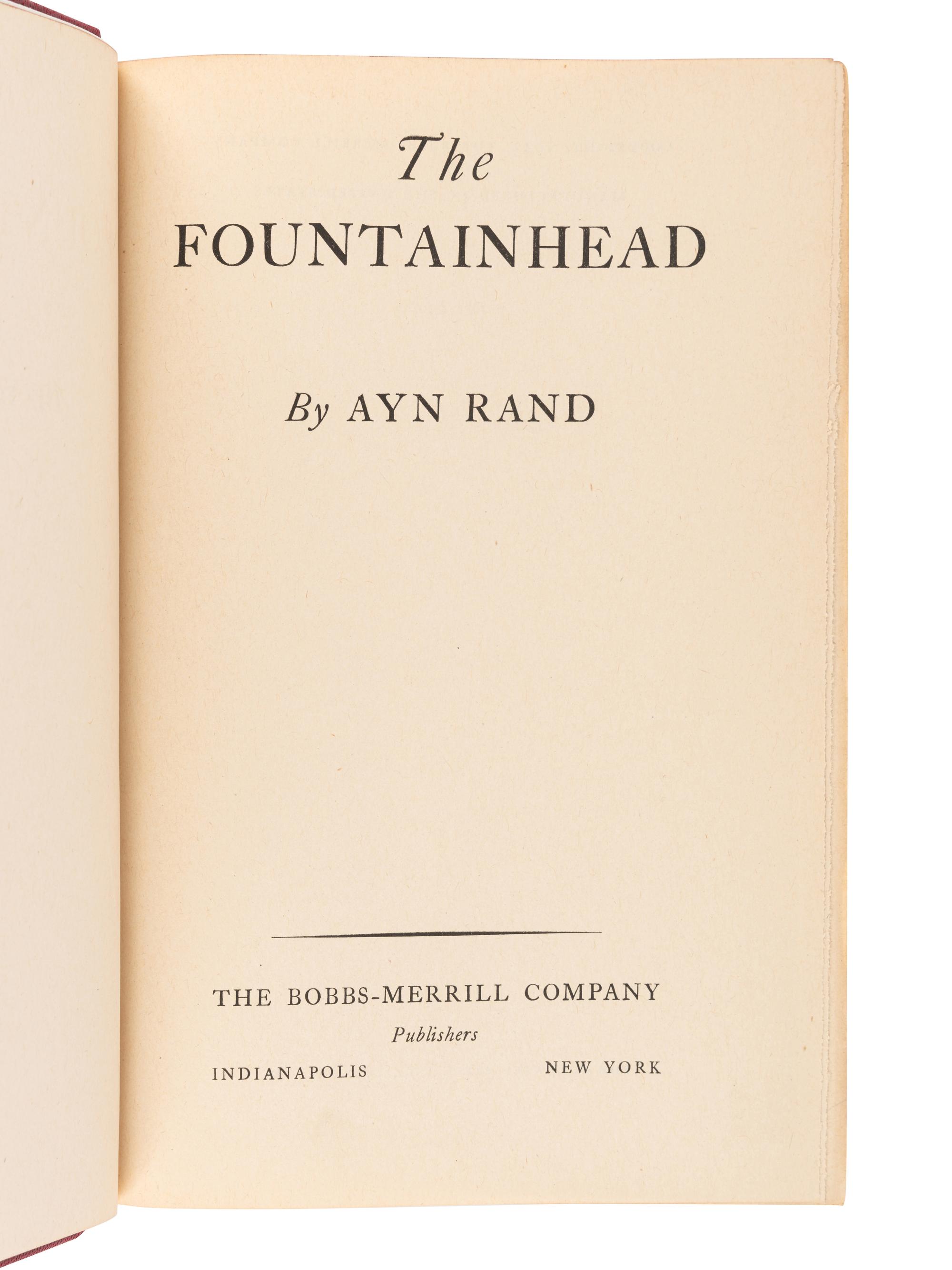 RAND, Ayn (1905-1982). Atlas Shrugged. New York: Random House, 1957.