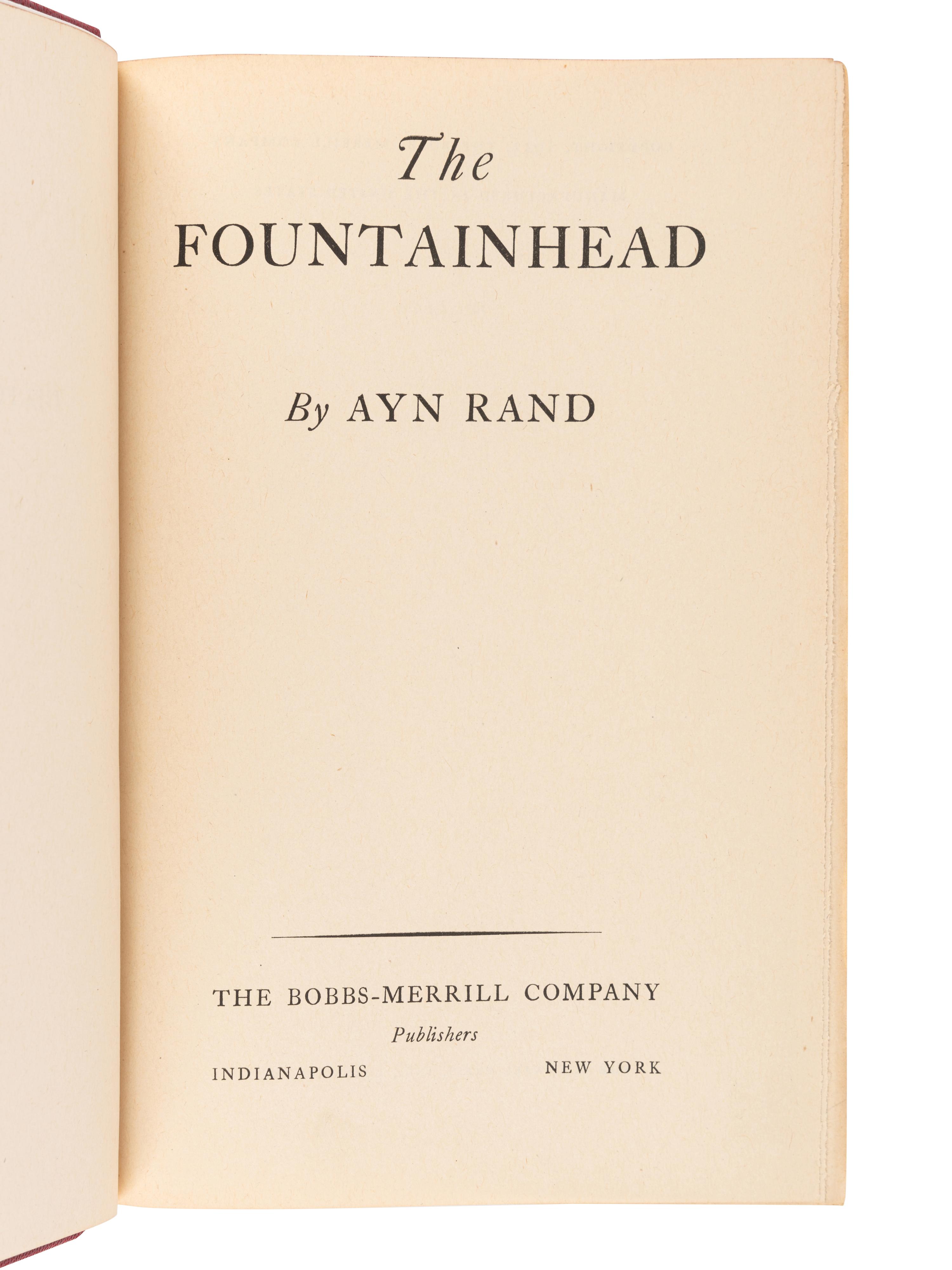RAND, Ayn (1905-1982). Atlas Shrugged. New York: Random House, 1957.