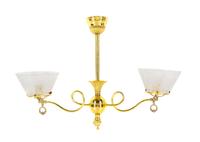 A Victorian Brass Chandelier