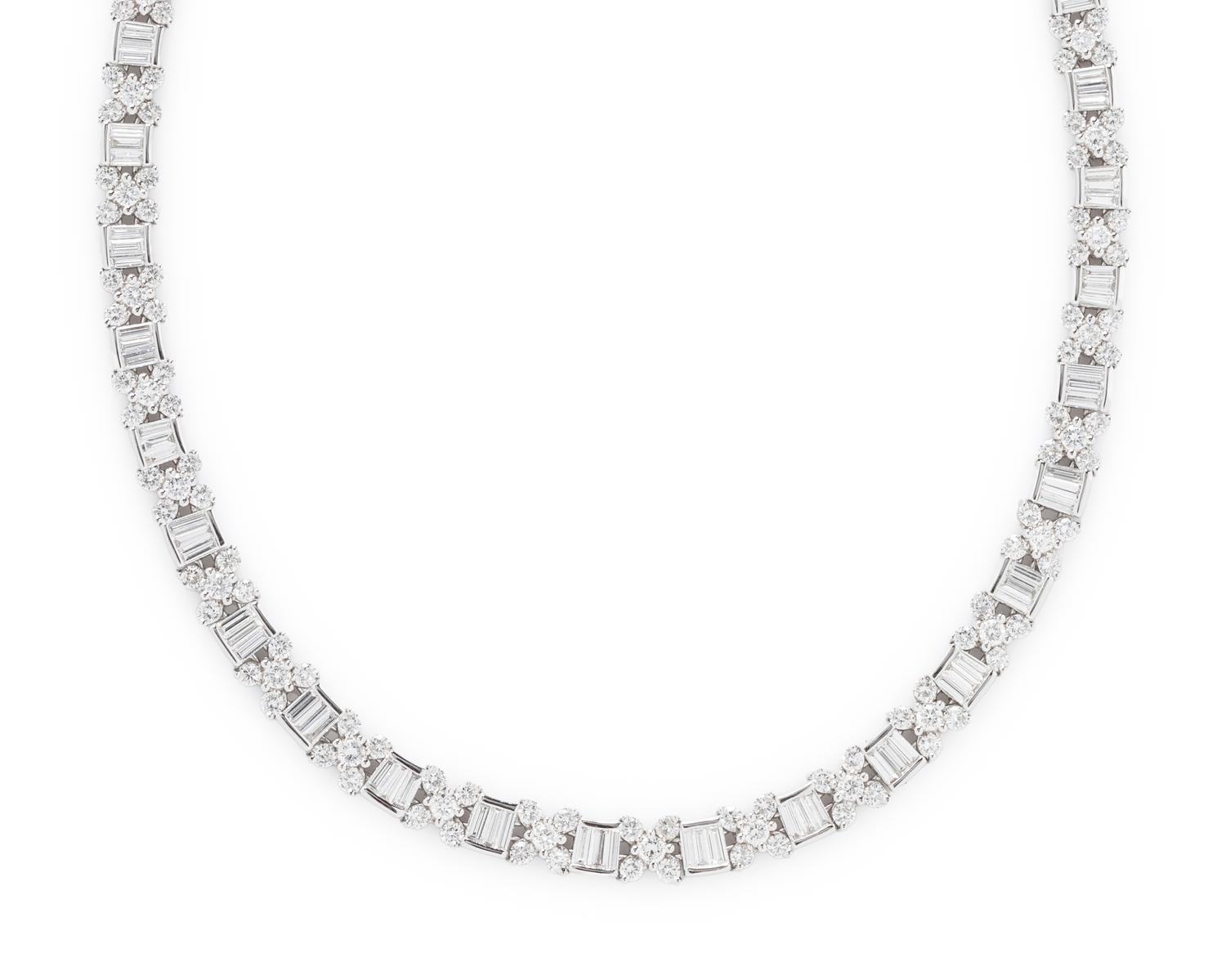 PLATINUM AND DIAMOND NECKLACE