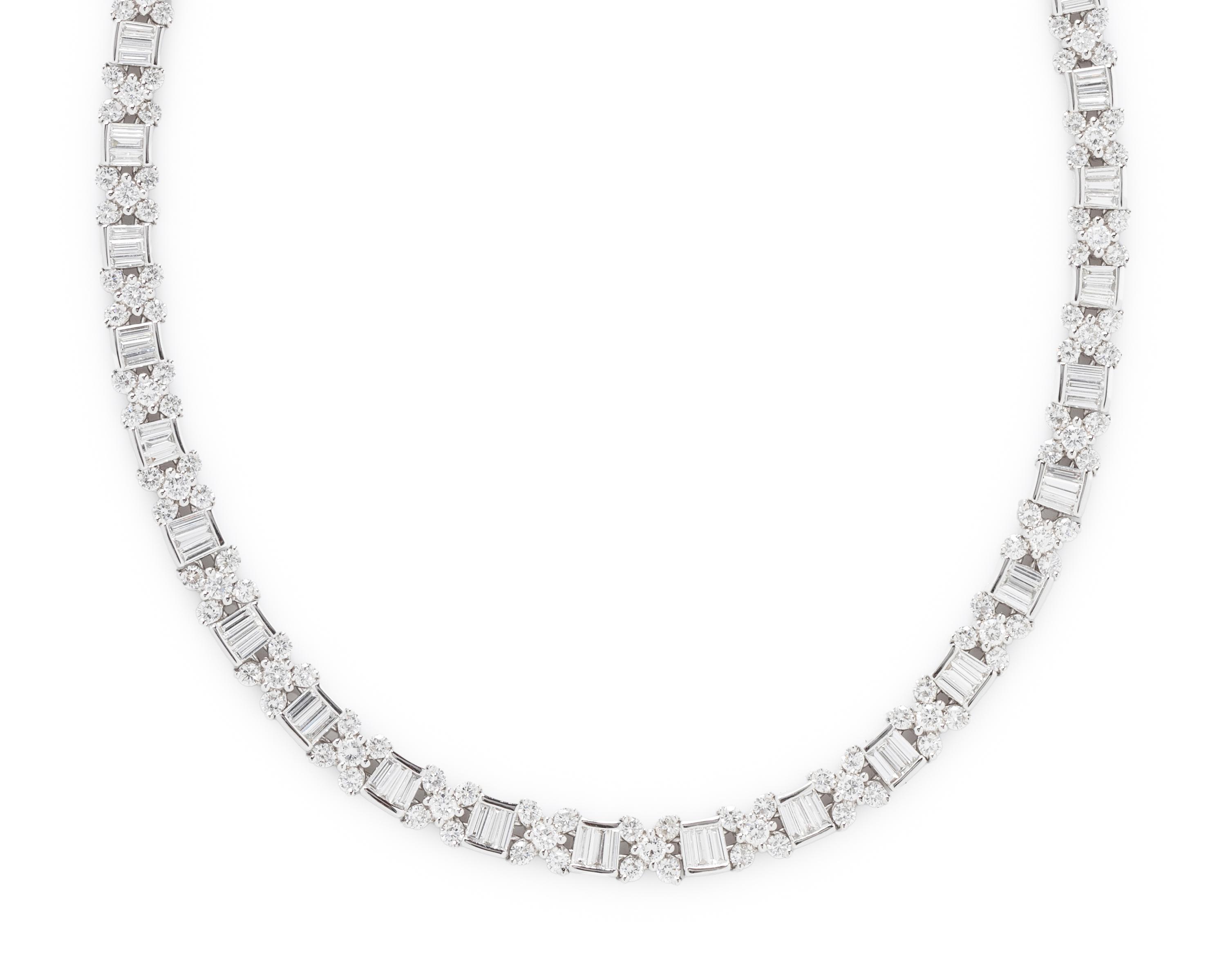 PLATINUM AND DIAMOND NECKLACE