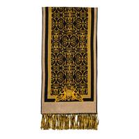 Atelier Versace, Printed Wool Fringed Scarf