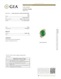 JADEITE JADE AND DIAMOND RING