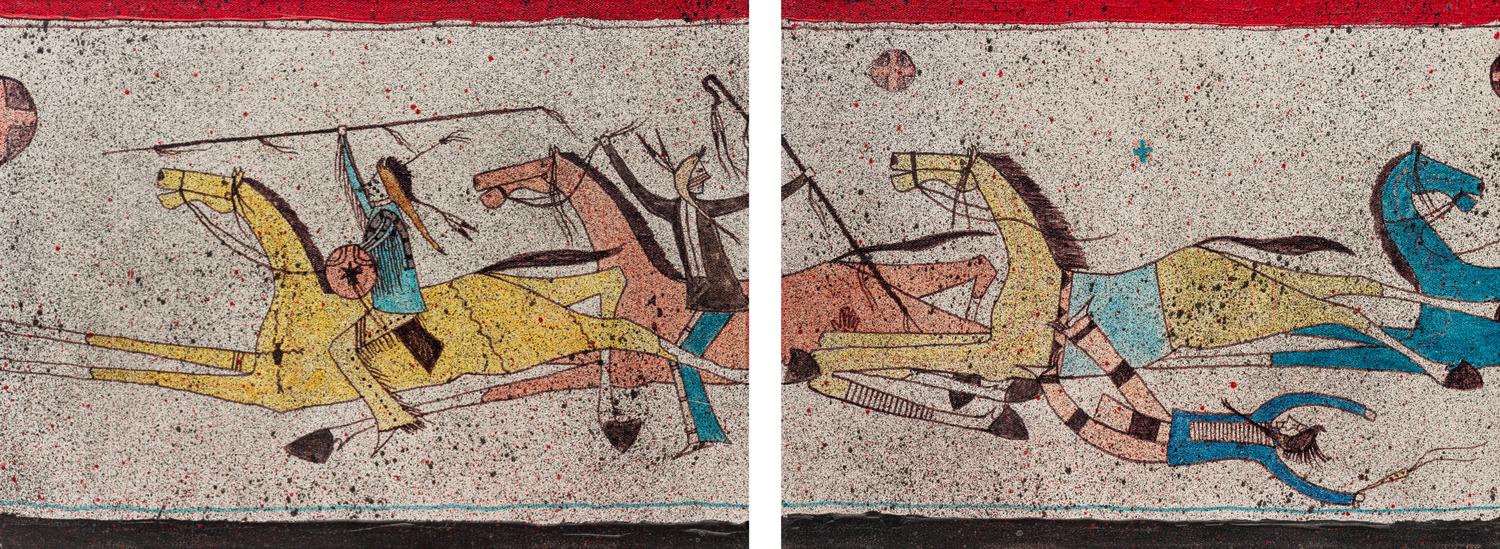 Fallen Warrior , diptych