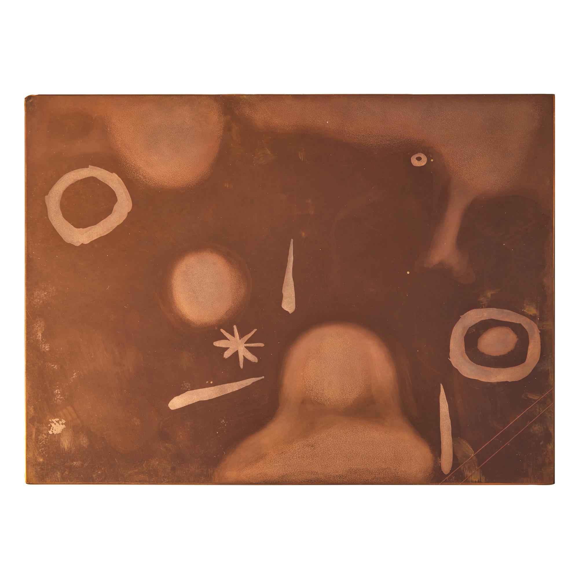 Joan Miró (Spanish, 1893–1983) Three original copper plates for La Main , 1947/1953