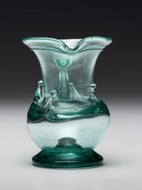 A South Jersey-Type Blown-Glass Cream Pitcher in Aqua