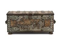 A Danish Cast Bronze Table Casket Commemorating the Battle of Lyndanisse