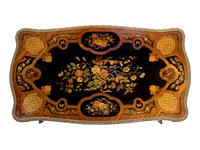 A French Gilt-Bronze-Mounted Kingwood, Tulipwood and Marquetry Centre Table