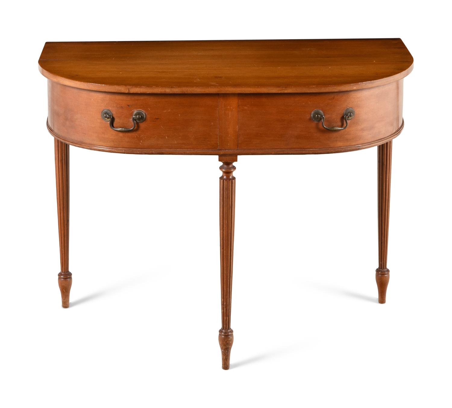 A Federal Cherrywood Console Table