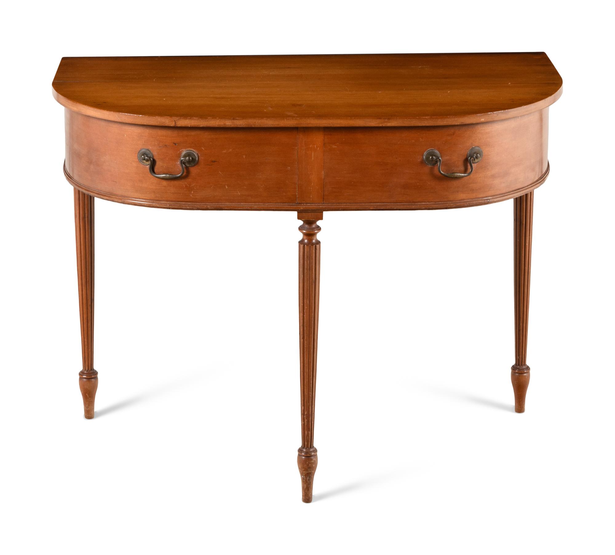 A Federal Cherrywood Console Table