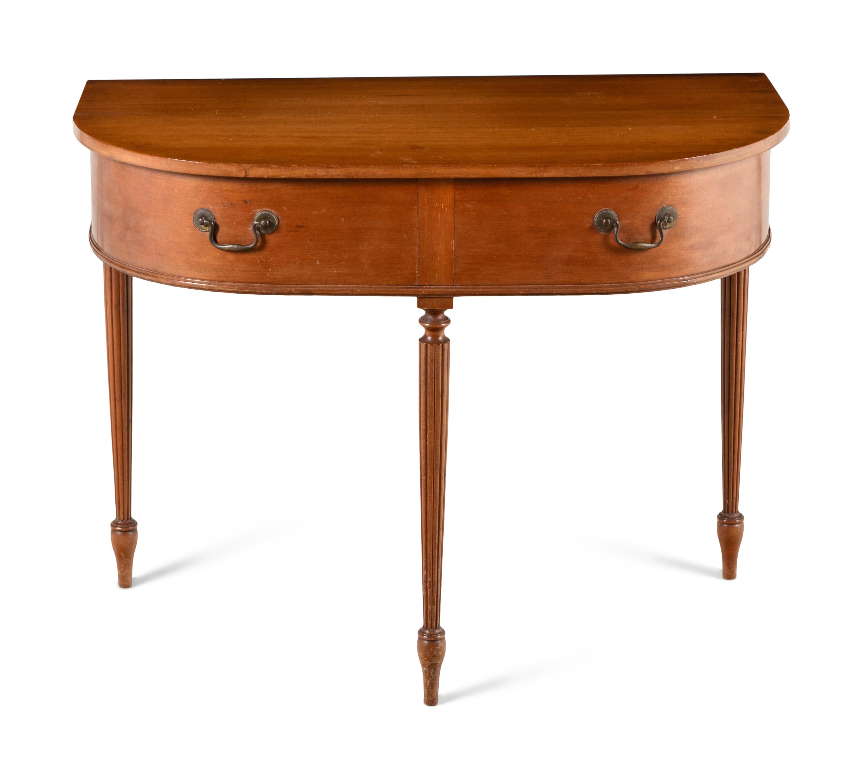 A Federal Cherrywood Console Table
