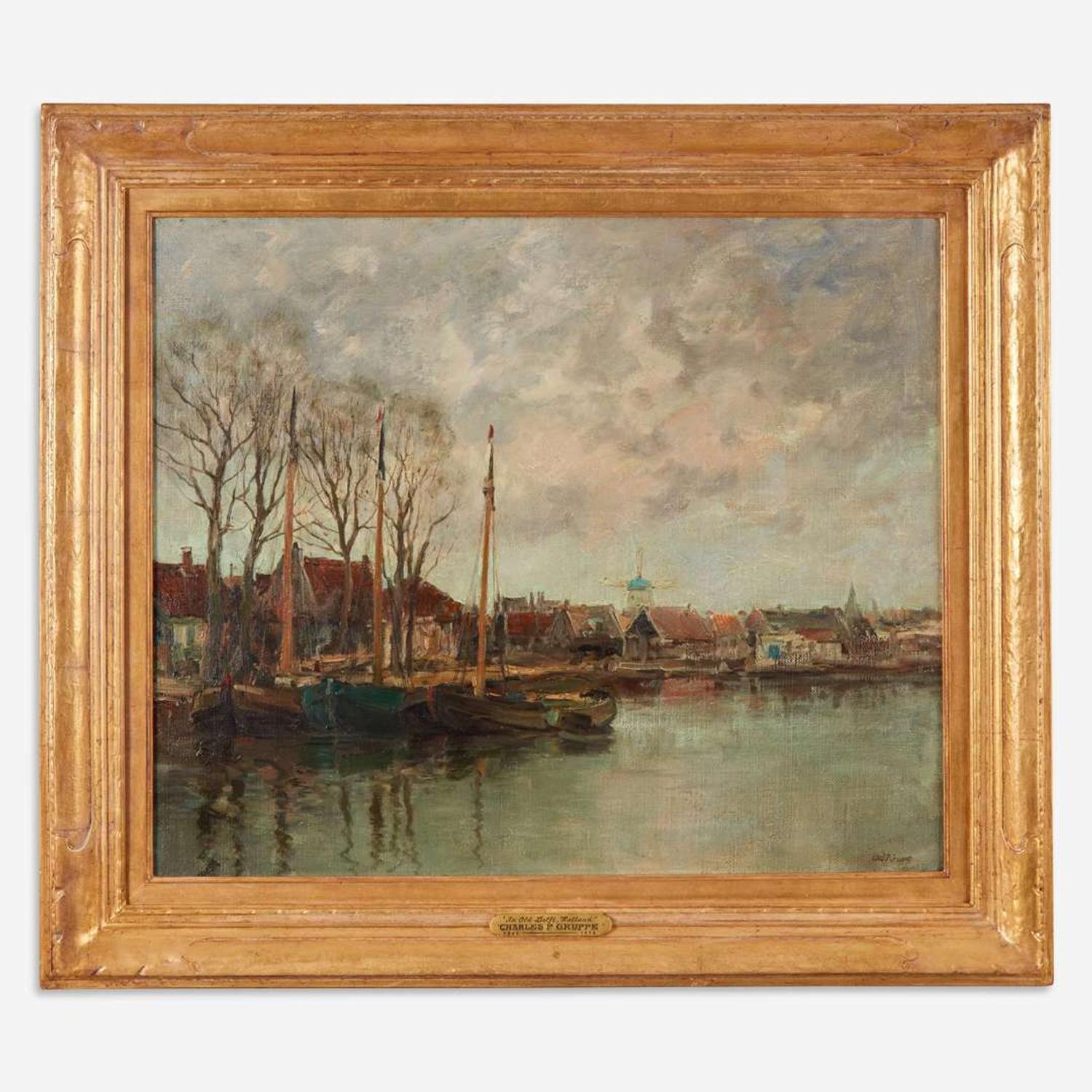 Charles Paul Gruppé (Canadian, 1860–1940) In Old Delft, Holland
