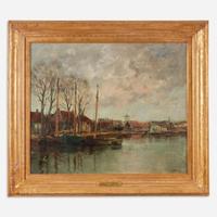 Charles Paul Gruppé (Canadian, 1860–1940) In Old Delft, Holland
