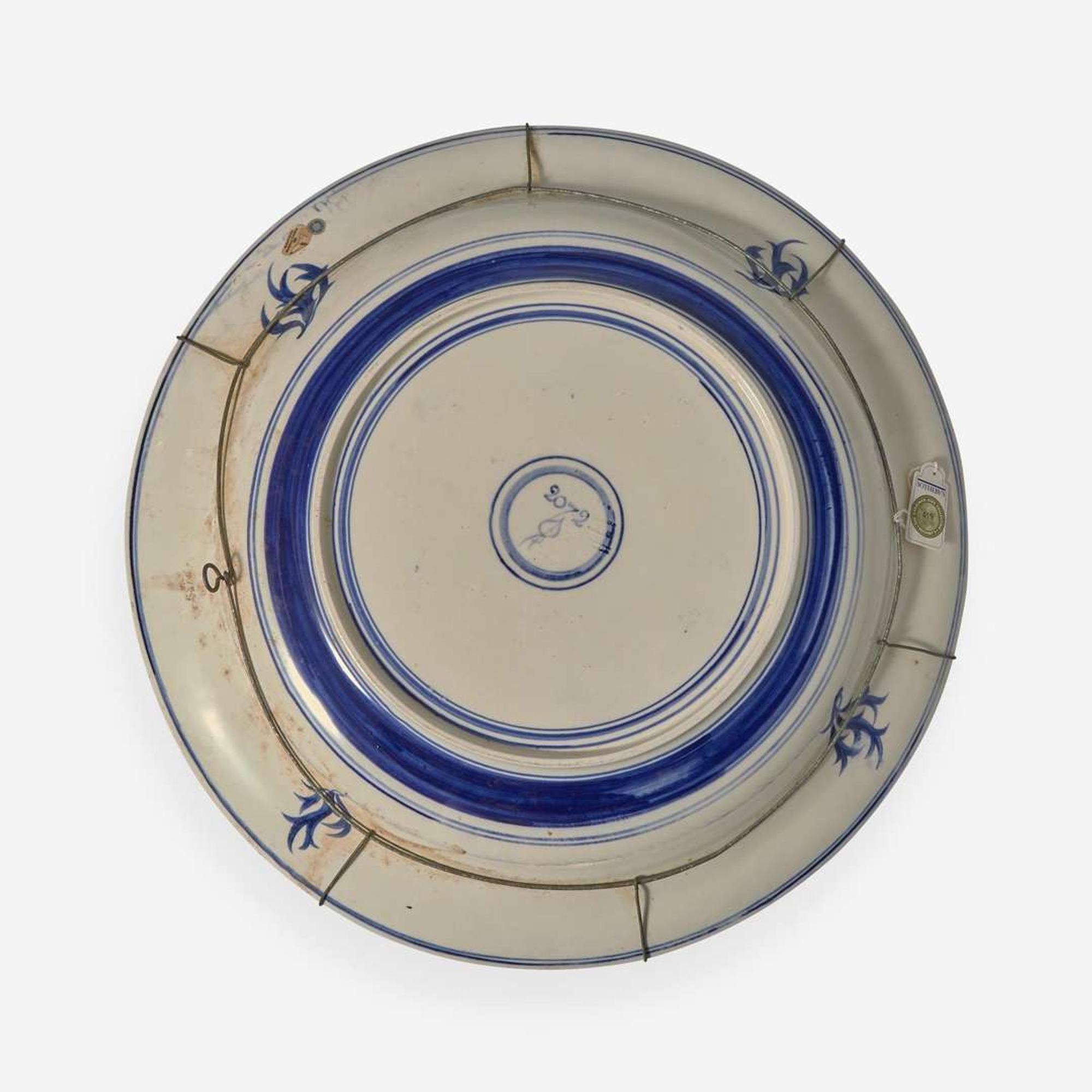 A Large Wedgwood Alfred Powell (1865-1960) Decorated Queensware Charger UK, circa 1920