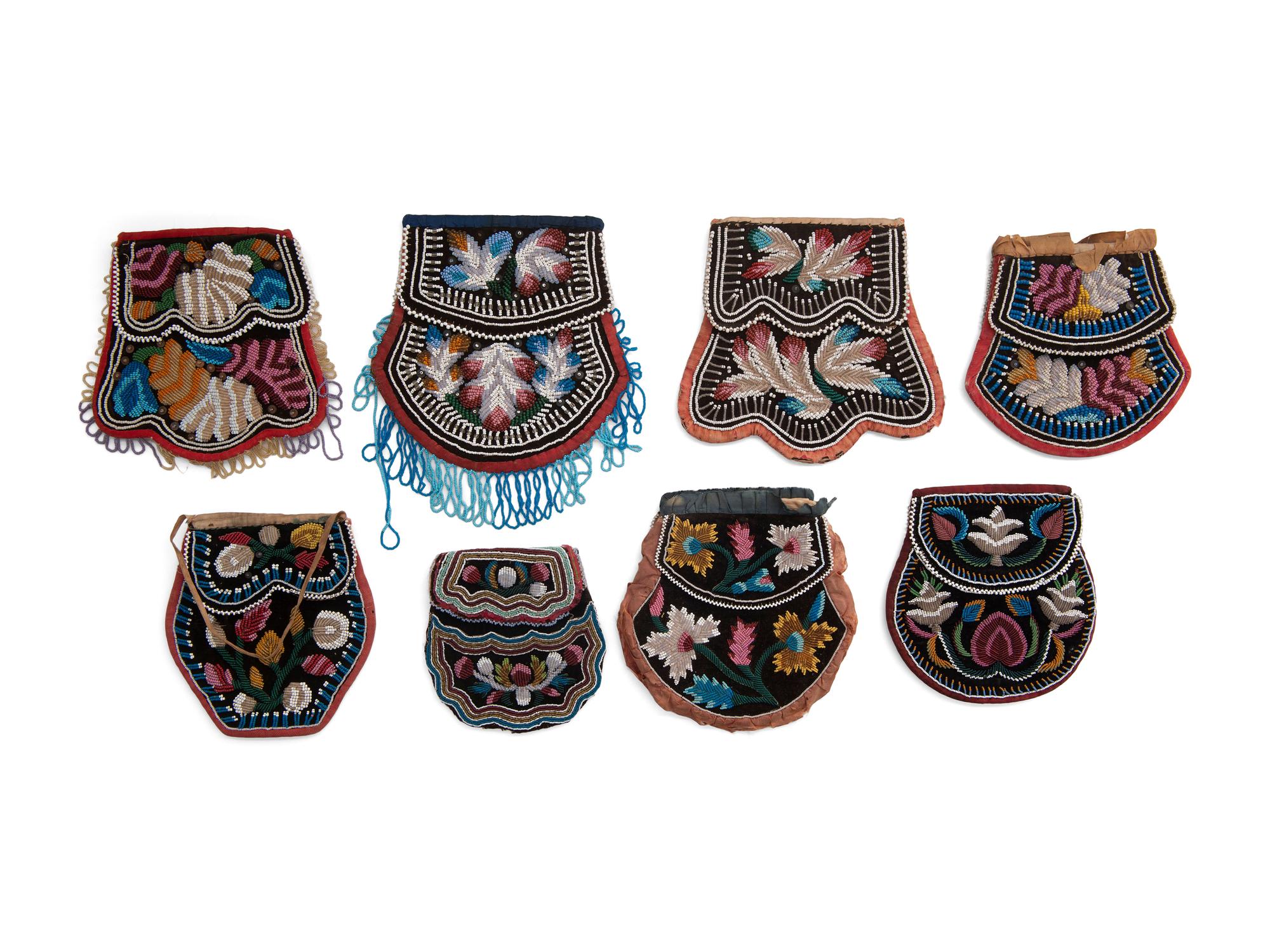 Collection of Haudenosaunee Beaded Purses