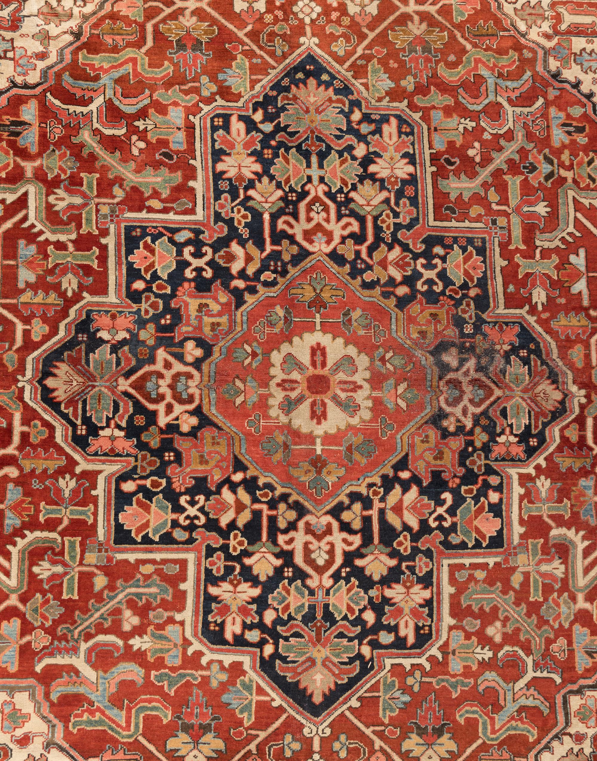 A Heriz Rug