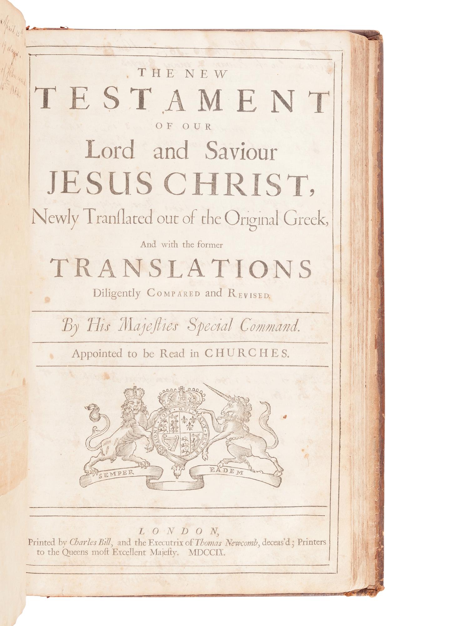 [BIBLE, in English].