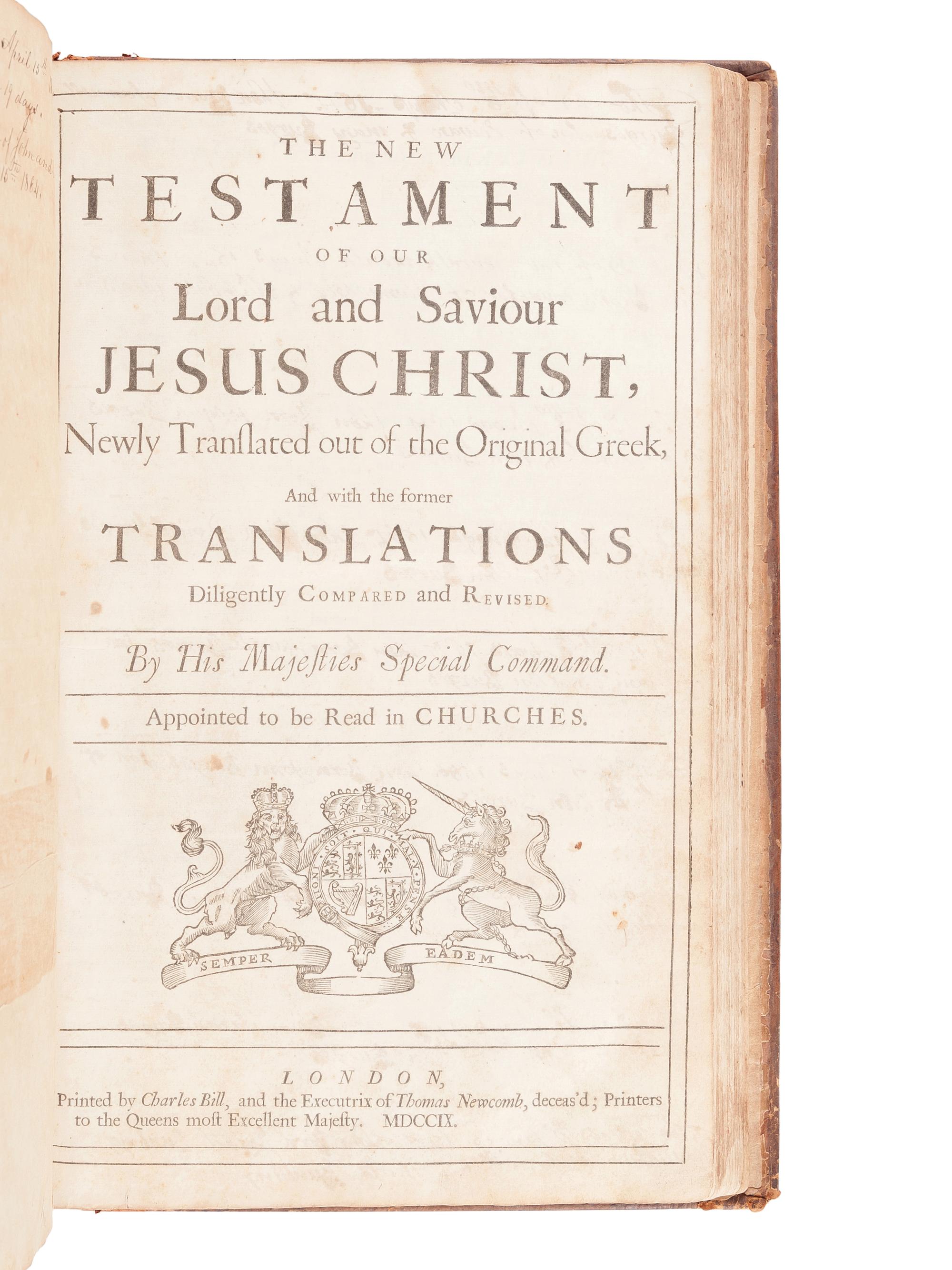 [BIBLE, in English].