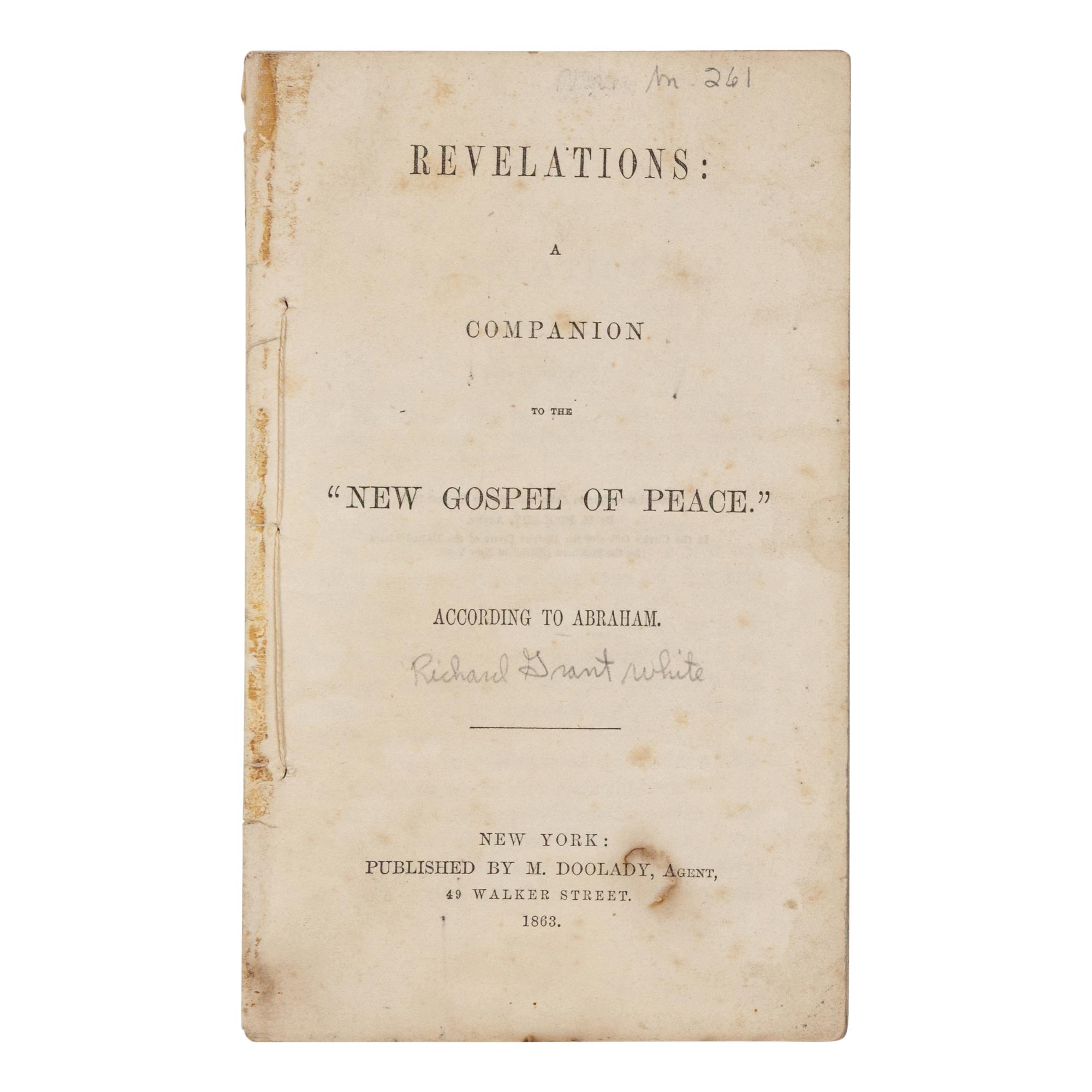 [PRO & ANTI-LINCOLN CAMPAIGN]. A group of 10 pamphlets, comprising: