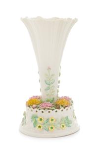 A Belleek Floral Centerpiece Height 11 inches. — SEVENTH GOLD MARK (1980-1993)