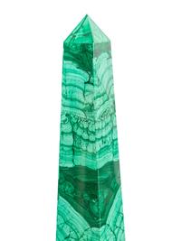 A Pair of Monumental Malachite Obelisks