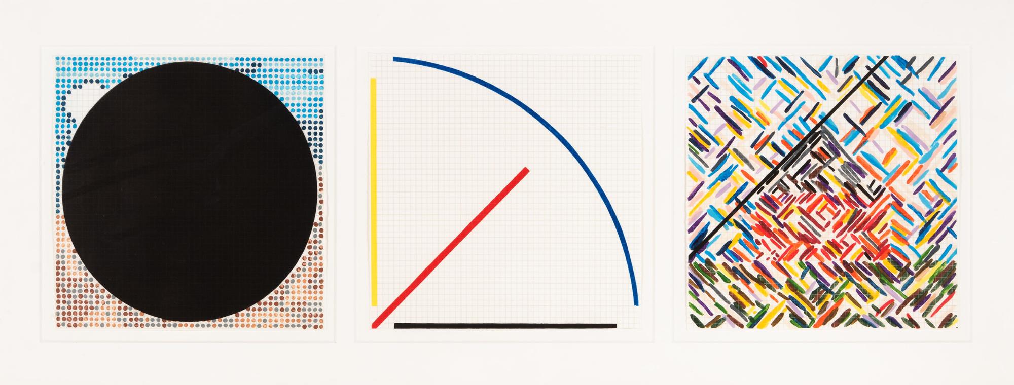 Circle, Line, House from Rhaposdy (a group of three prints)