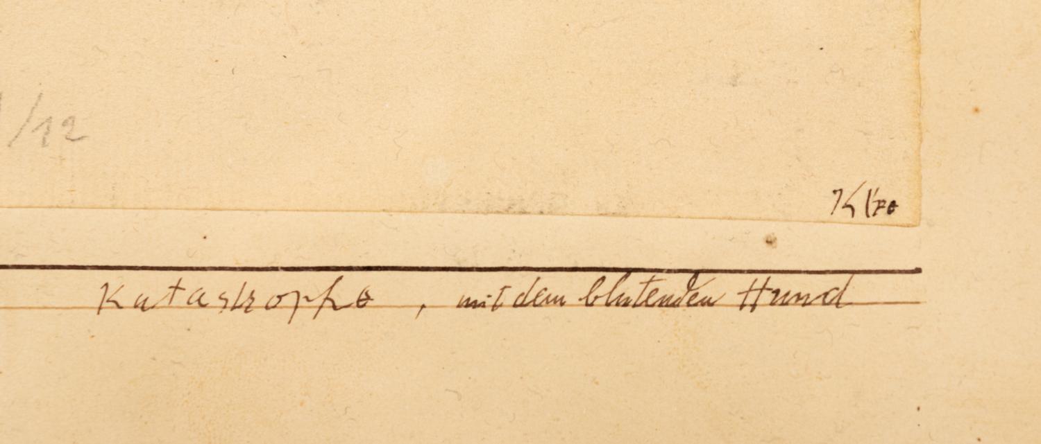 Katastrophe, mit dem Blutenden Hund