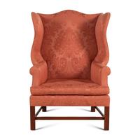 An American Cherrywood Wingback Armchair