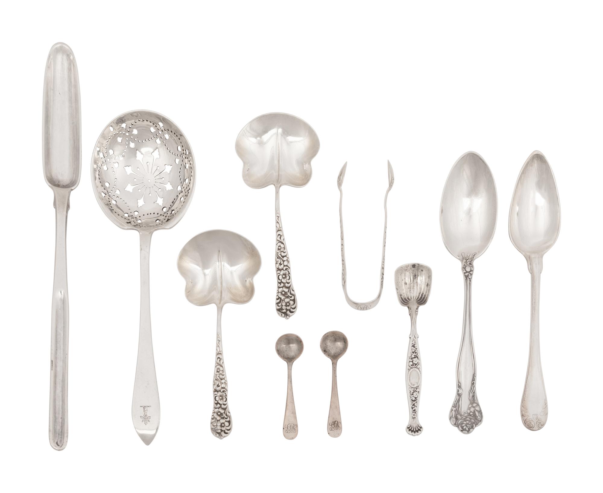A Group of Various Silver Utensils