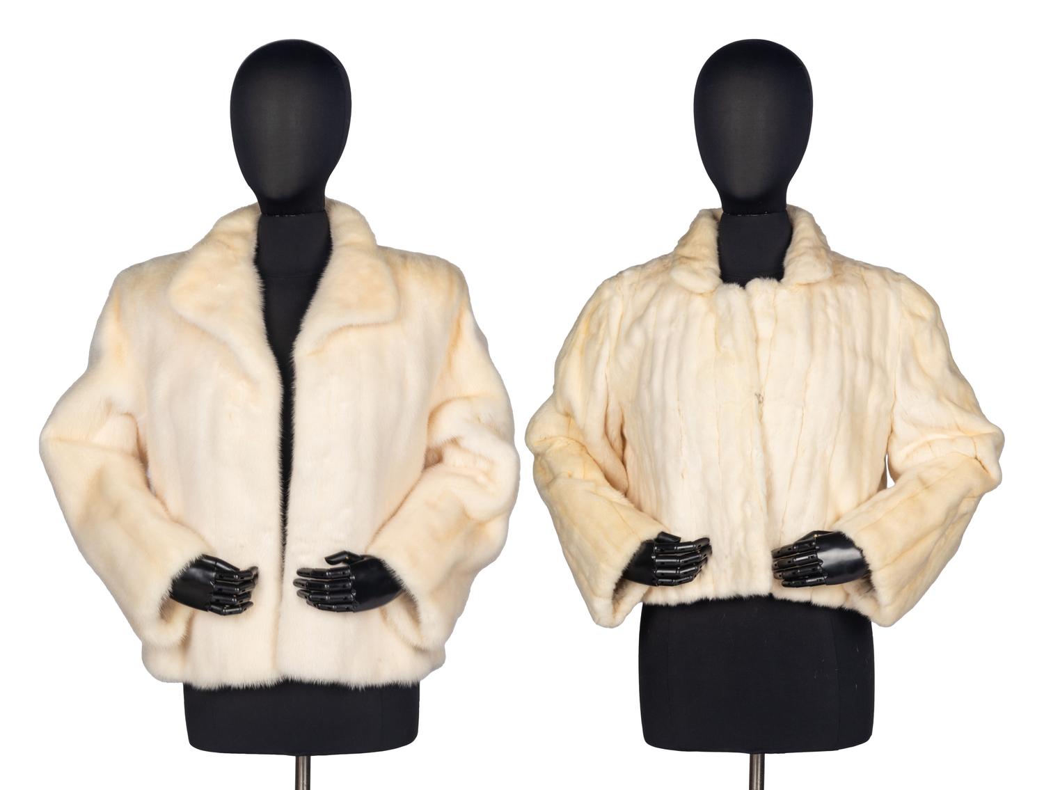 Two White Mink Jackets