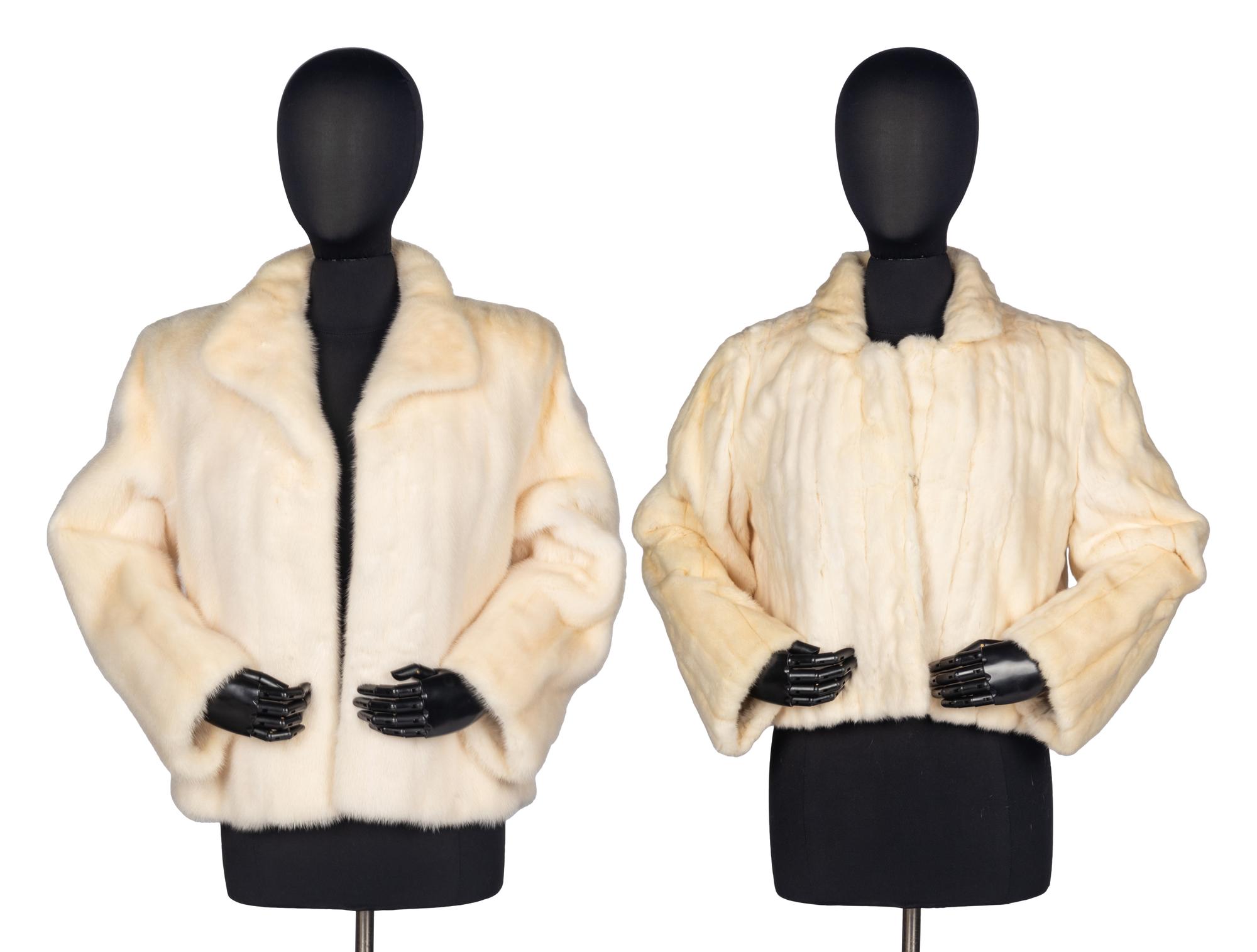 Two White Mink Jackets