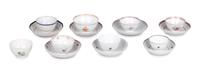 15 Chinese Export Porcelain Tea Bowls and Saucers