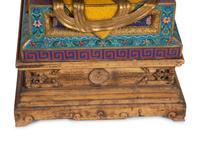 A Pair of Large Chinese Cloisonné Guardian Lions