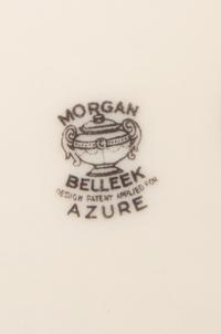 A Set of Seven Morgan Belleek Plates