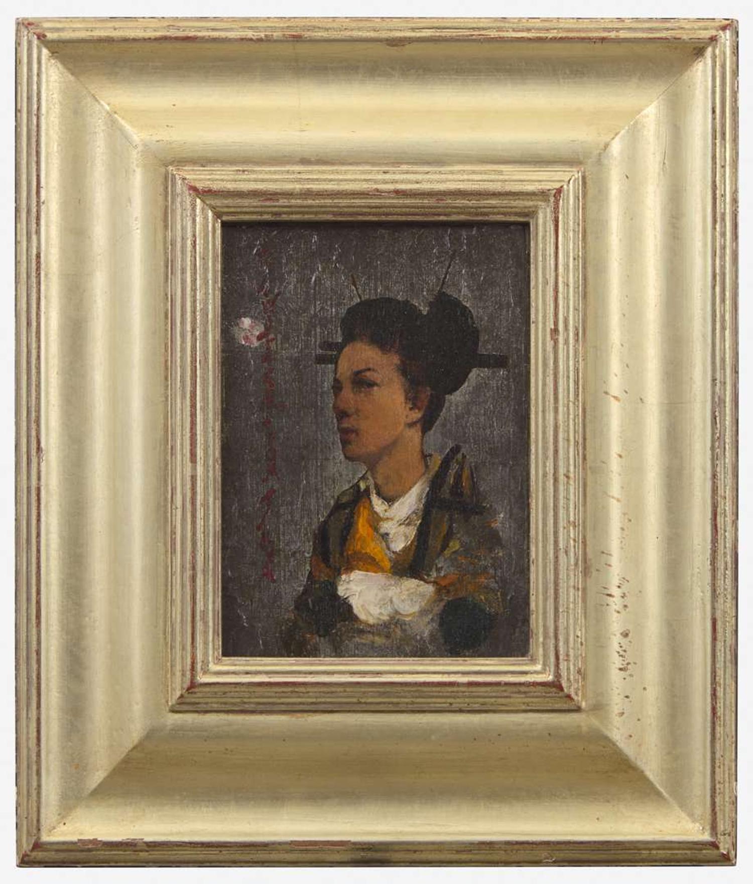 Robert Frederick Blum (American, 1857–1903) - Portrait of Hilah Loyd Drake in Japanese Costume