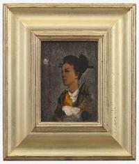 Robert Frederick Blum (American, 1857–1903) - Portrait of Hilah Loyd Drake in Japanese Costume