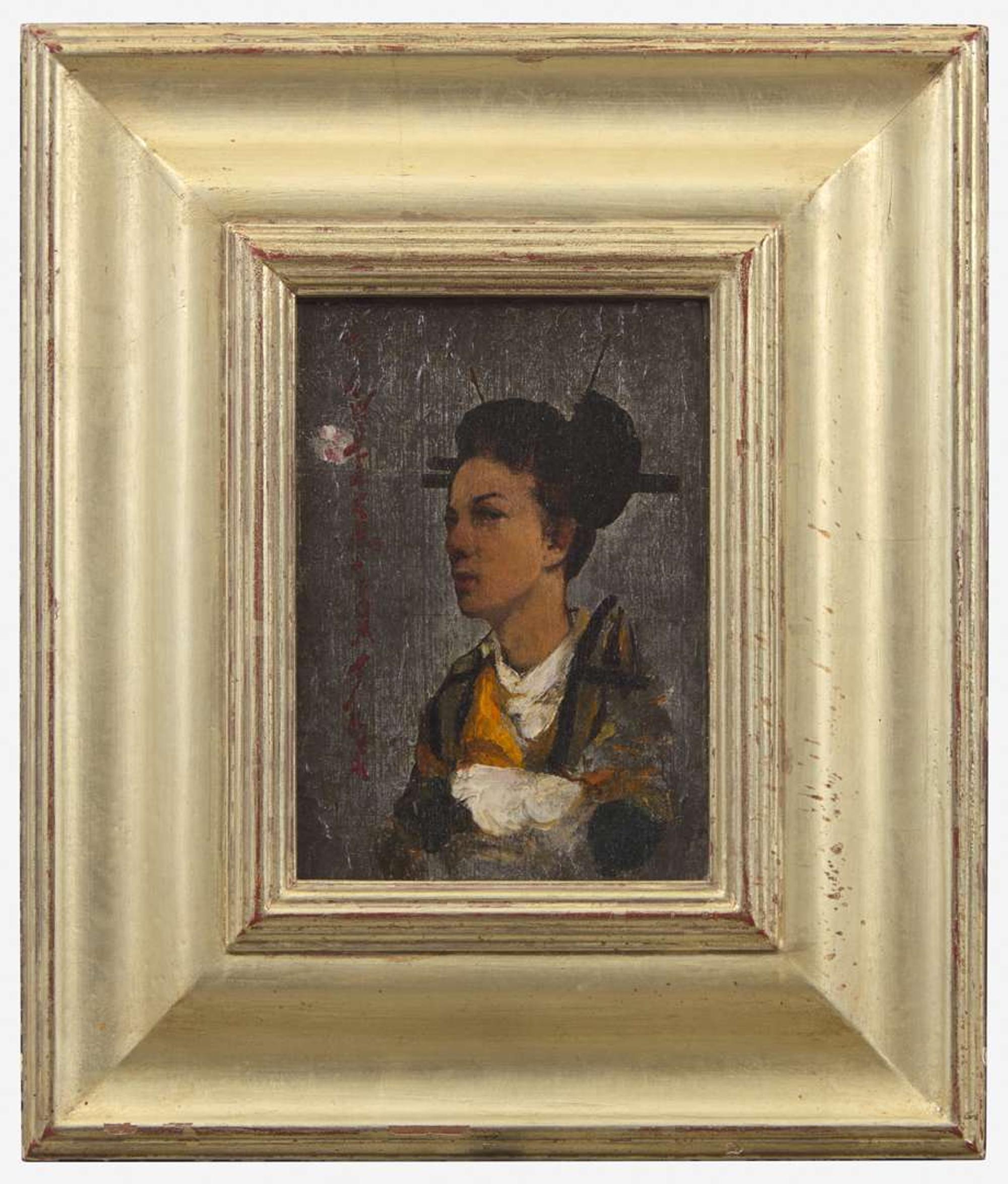 Robert Frederick Blum (American, 1857–1903) - Portrait of Hilah Loyd Drake in Japanese Costume