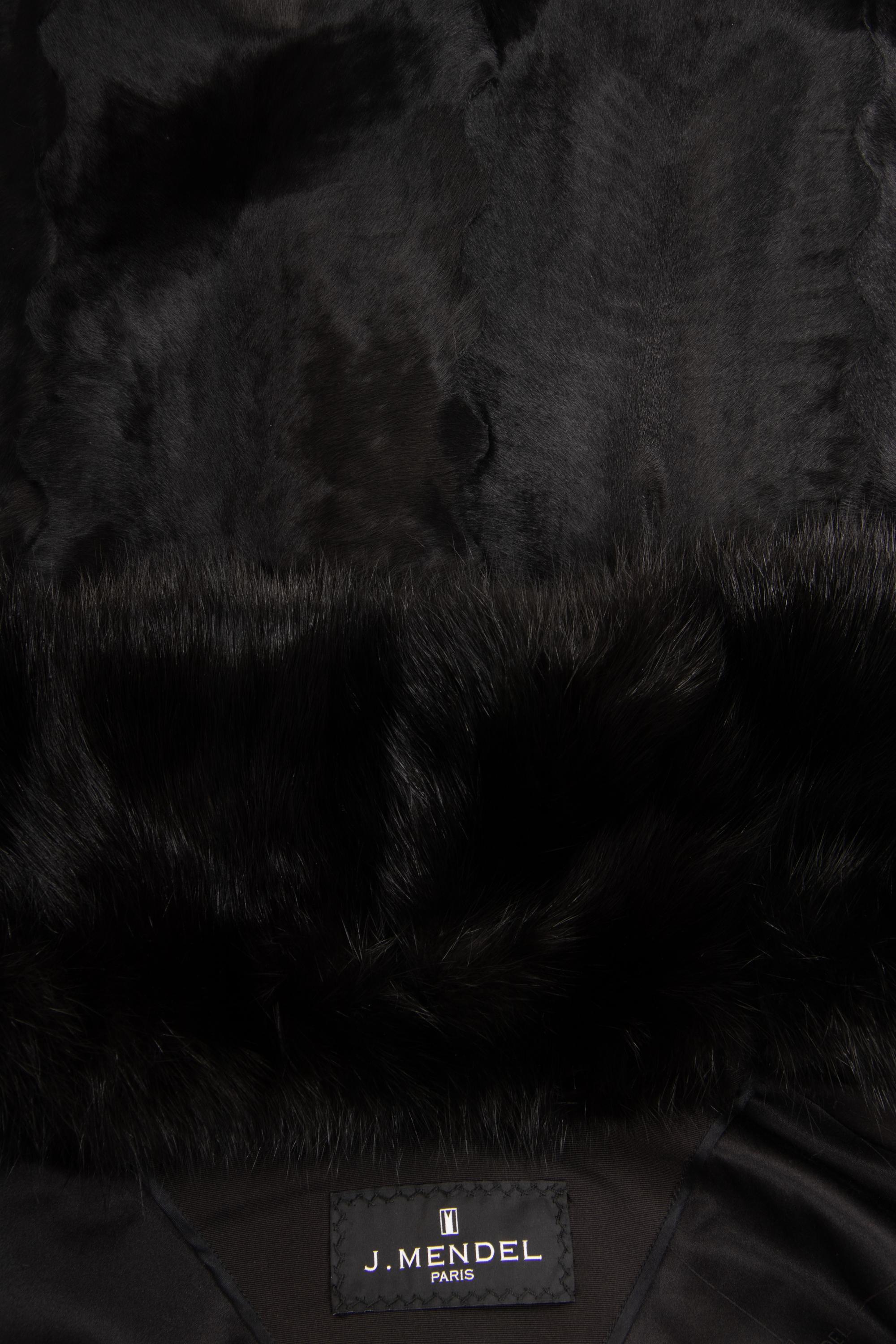 J. Mendel Broadtail Jacket Trimmed with Sable