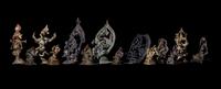 14 Indian and Southeast Asian Bronze Figures of Ganesha