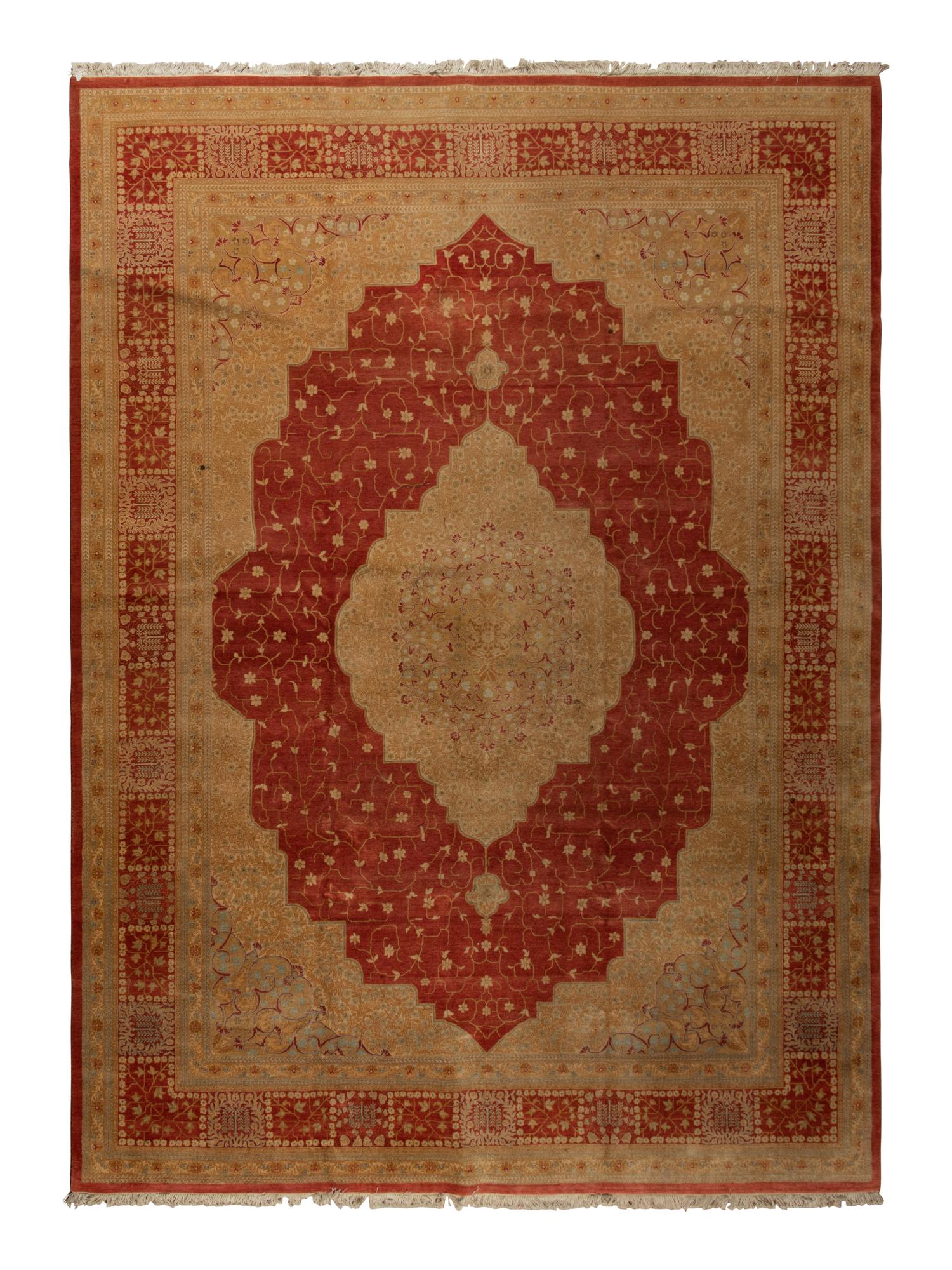 An Indo-Tabriz Wool Rug