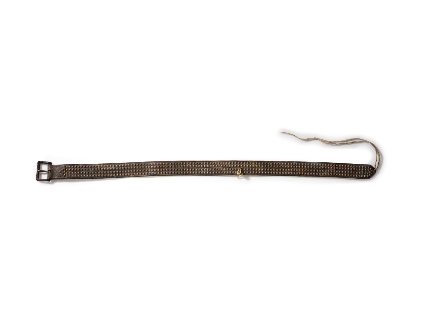 Plains Tacked Leather Belt