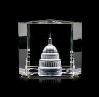 A Steuben Capitol Building Height 3 1/2 inches.