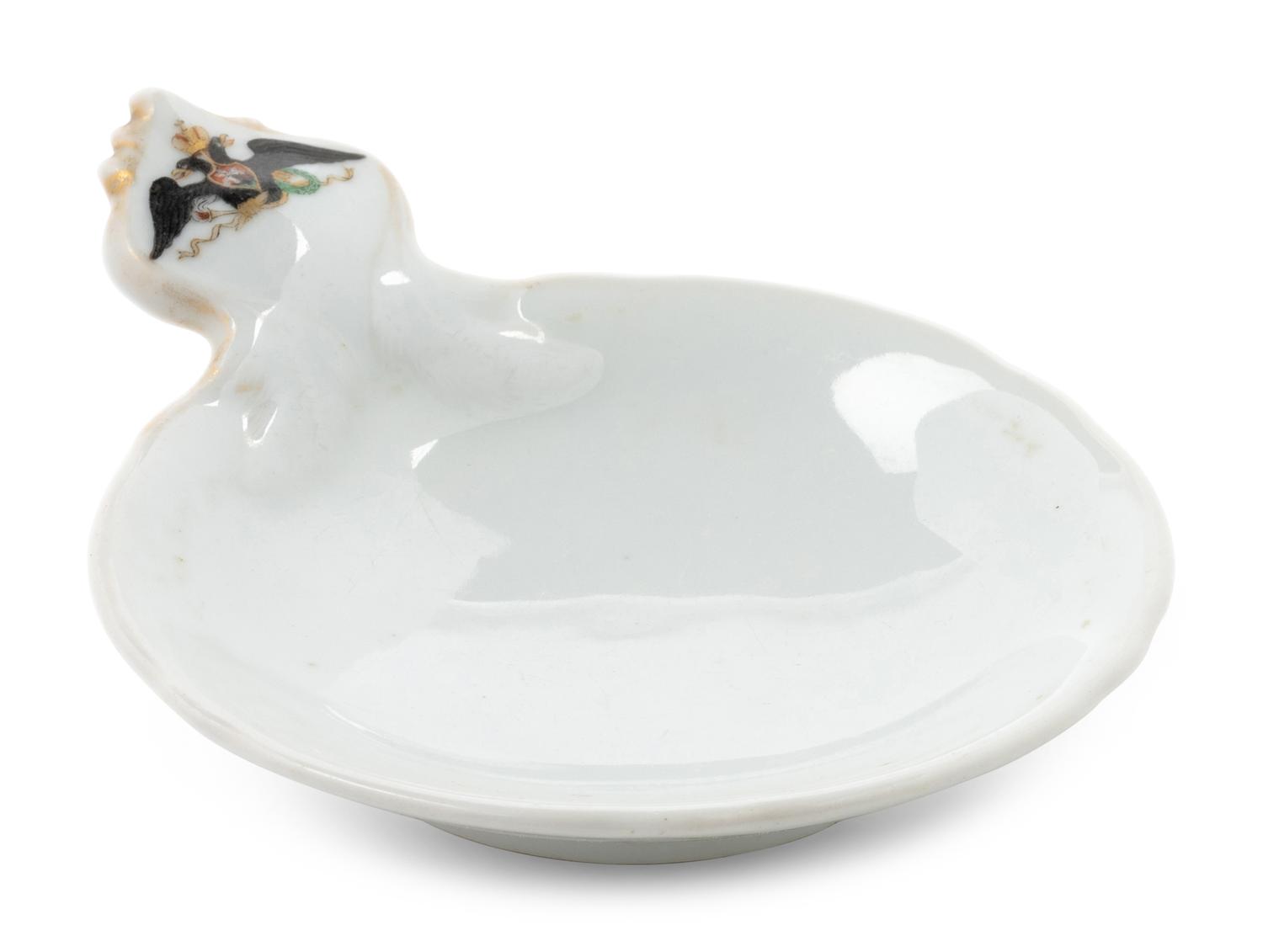 A Nicholas II Imperial Porcelain Factory Oyster Dish