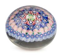 A Clichy Concentric Millefiori Glass Paperweight