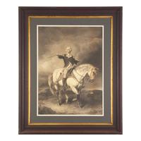 William Holl, The Younger (English, 1807-1871), After John Faed (English, 1819-1902), An Engraving: Washington Receiving a Salute on the Field of Trenton