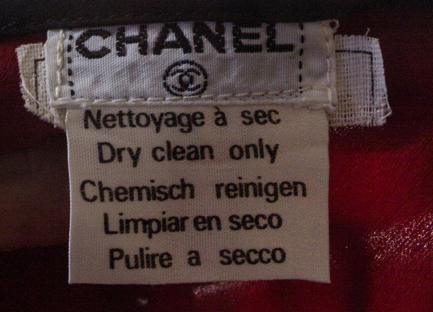 A Chanel Red Silk Blouse,
